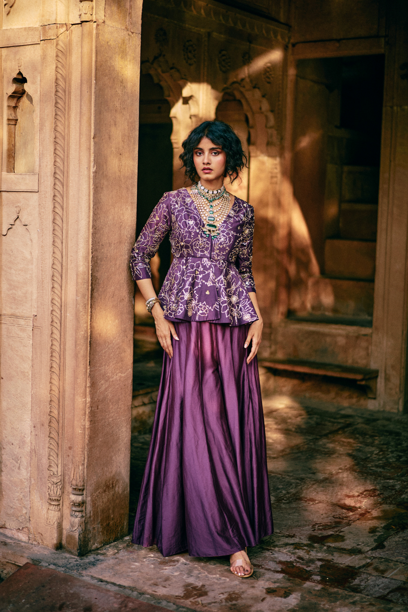 PH-2487 
Peplum 
Plazzoo Set by Paulmi & Harsh for women Worldwide