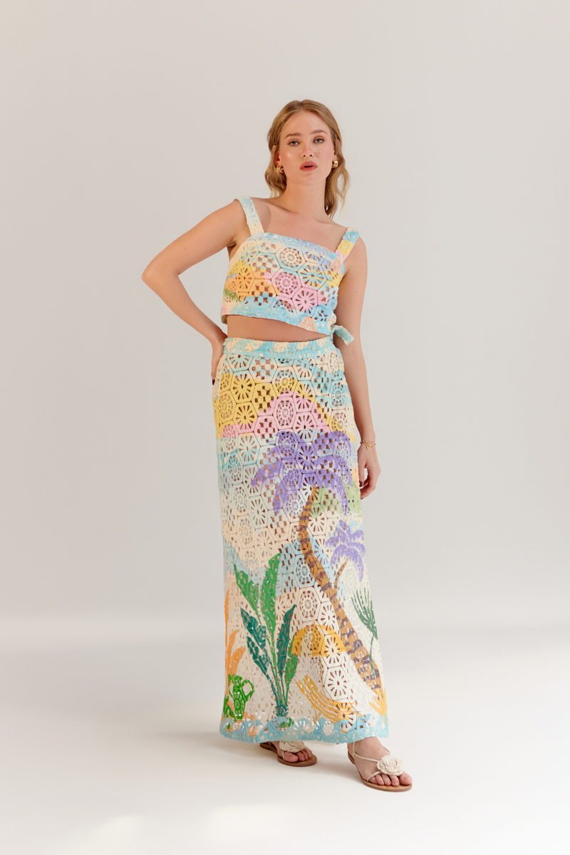Magda Skirt - By the Sea by NOIB for women Worldwide