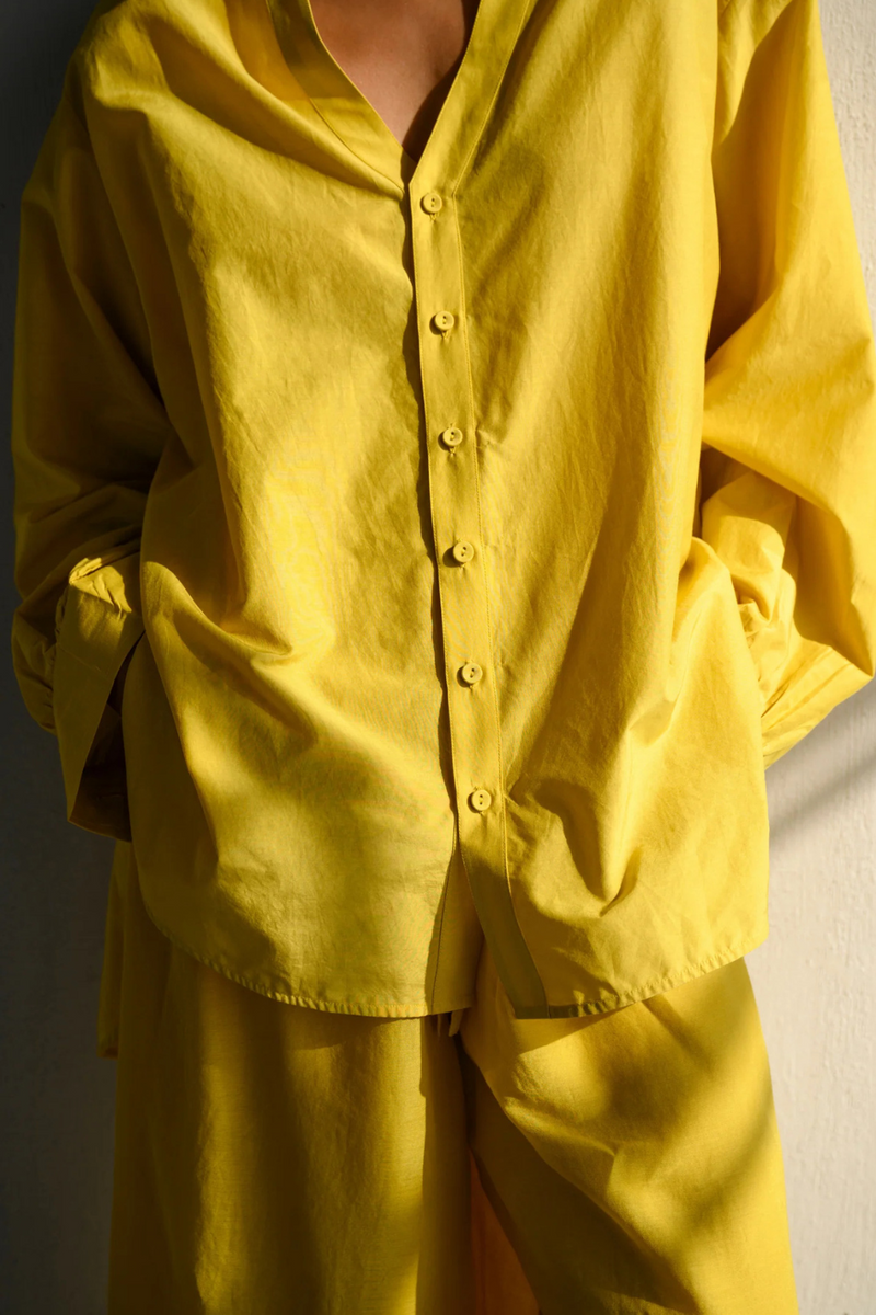 USHNA SHIRT SET silk by Ituvana for women Worldwide