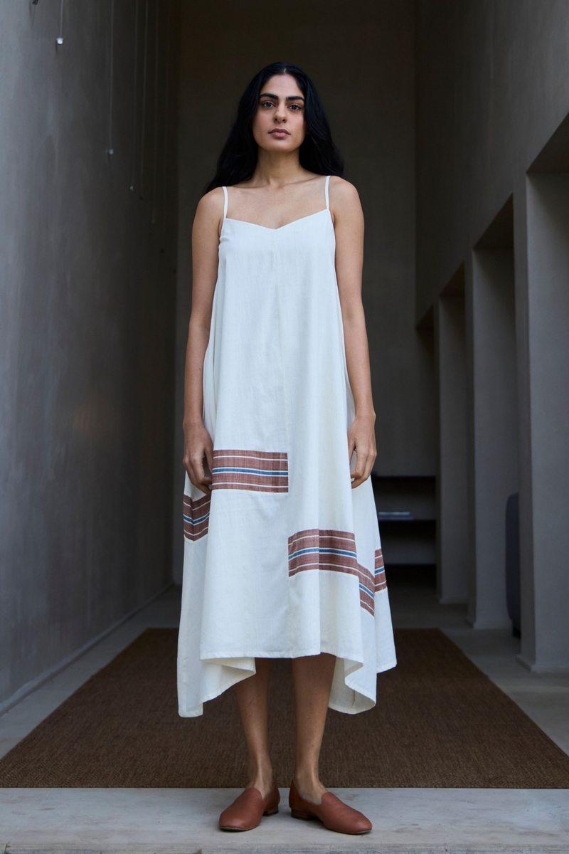 Jane Handwoven Striped Maxi Dress cotton by The Summer House in multi color for women Worldwide