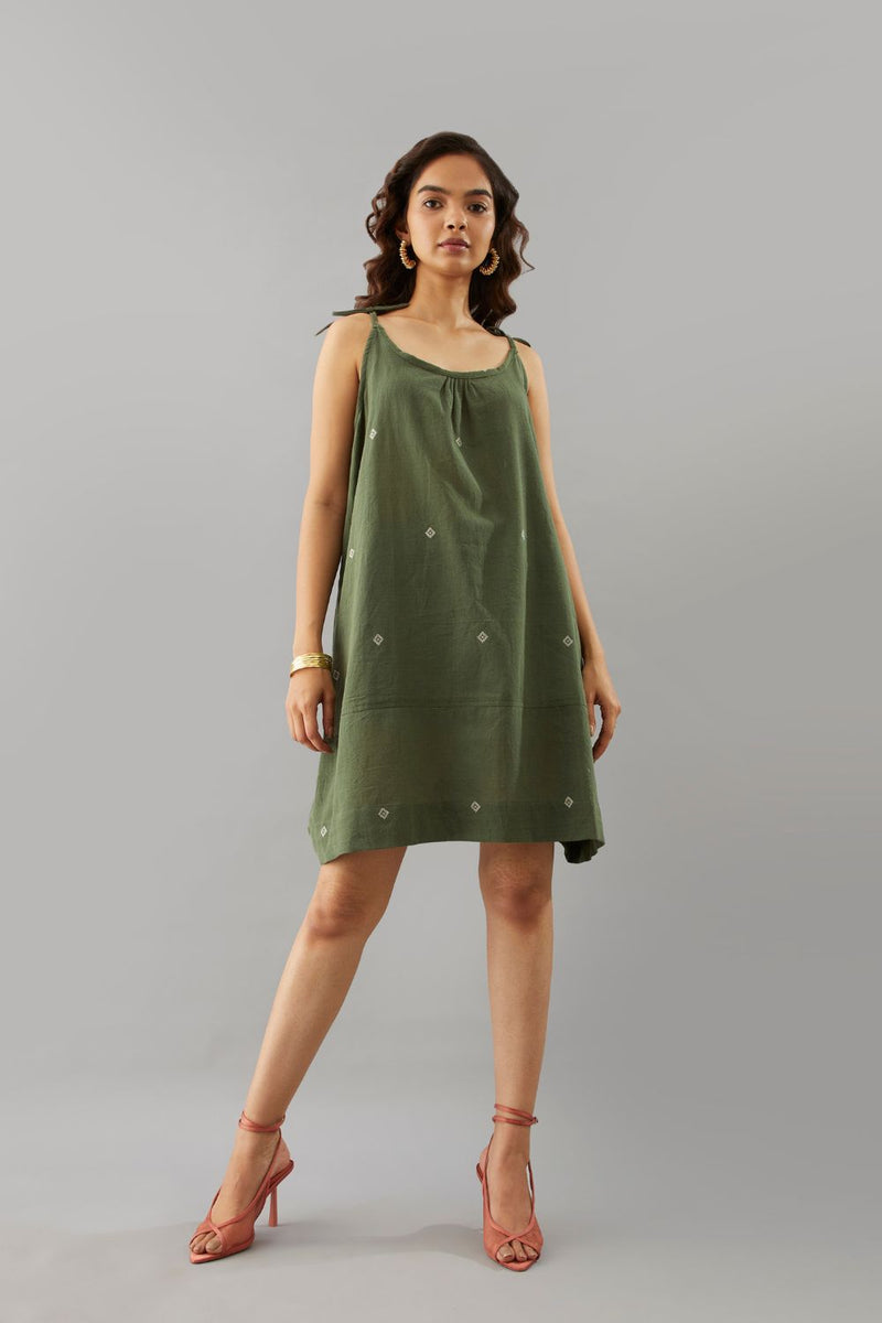 Wakana String Dress cotton by Moborr for women Worldwide