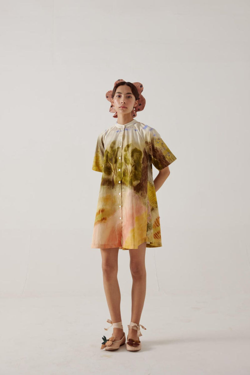 A-Line Dress-Dale cotton by CORD in multi for women Worldwide