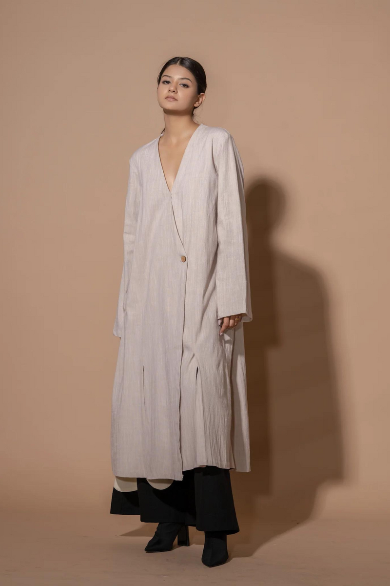 Bay Dress viscose lycra dresses by Stoique in beige for women Worldwide