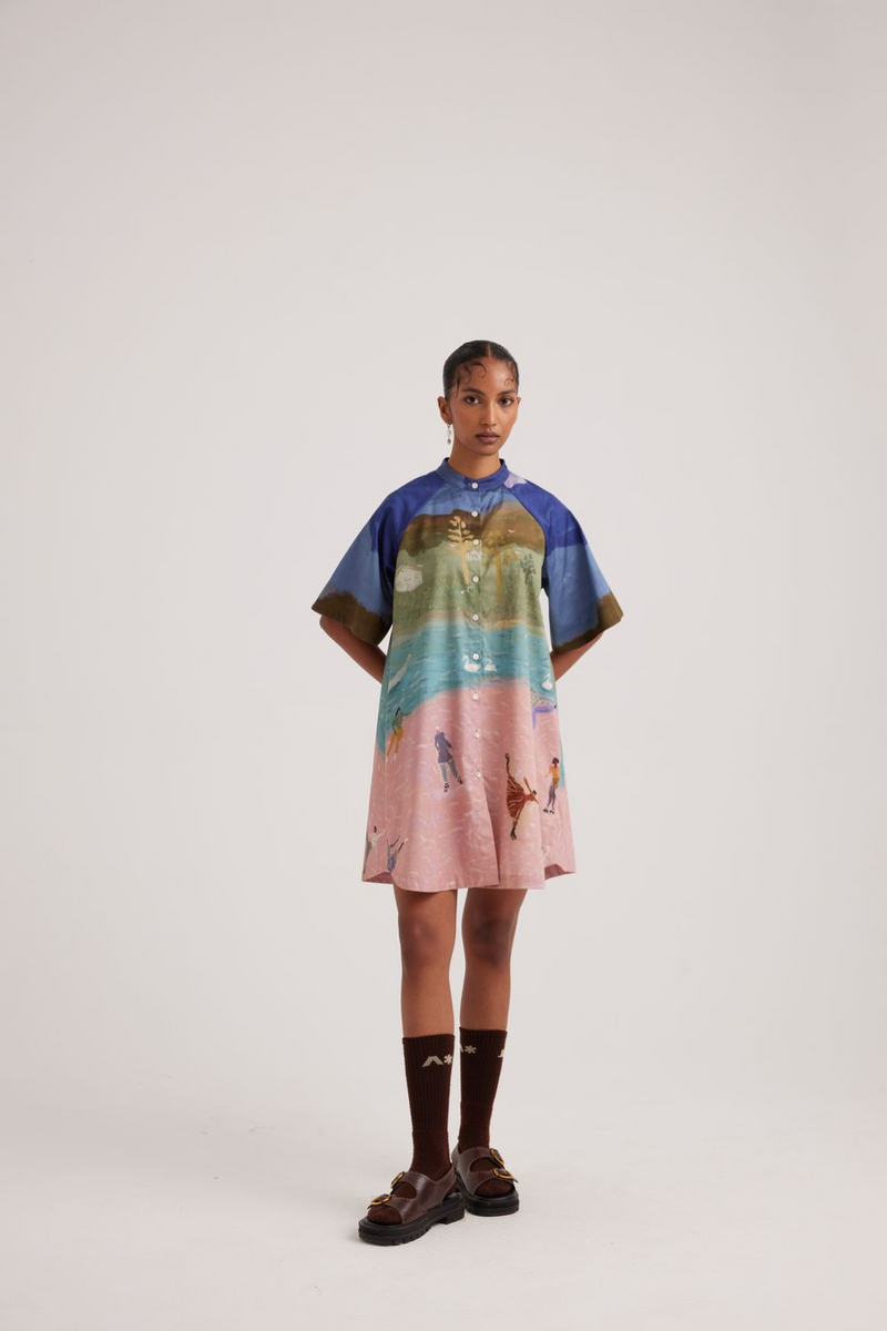 A-Line Dress-Skater satin by CORD for women Worldwide