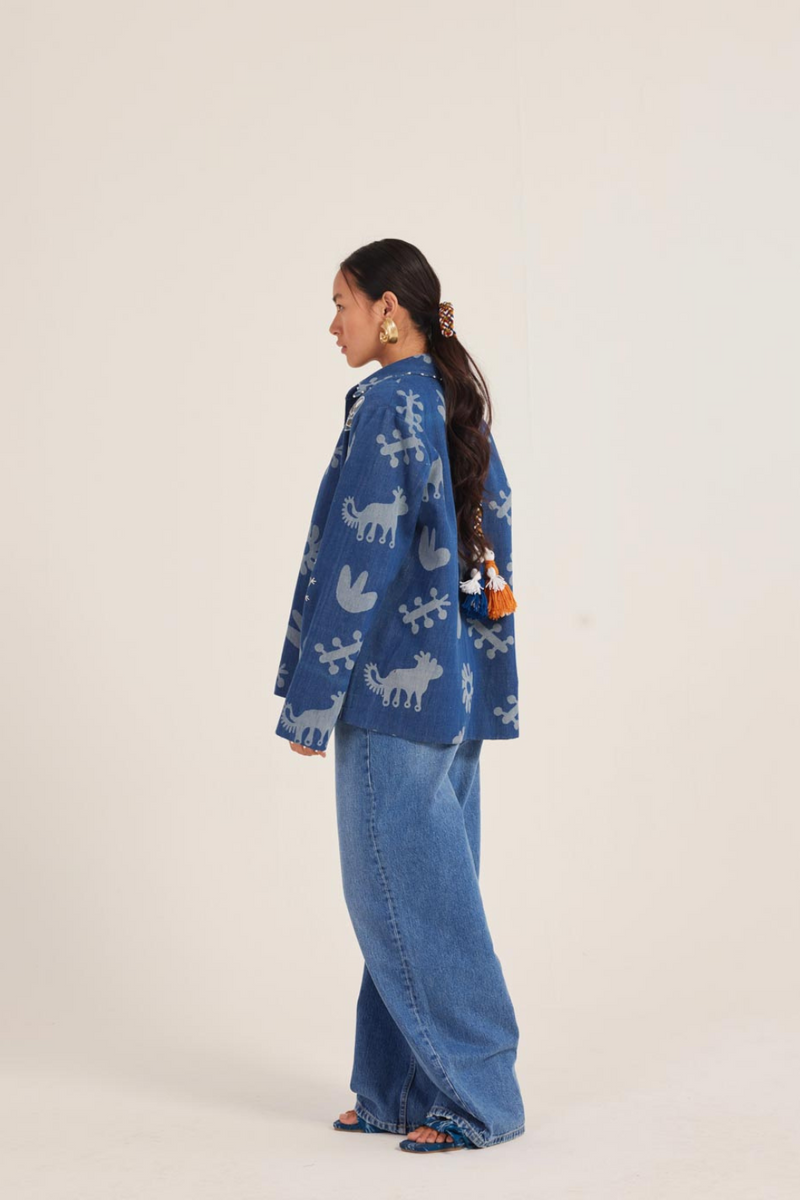 Iris Reversible Jacket silk by JodiLife for women Worldwide