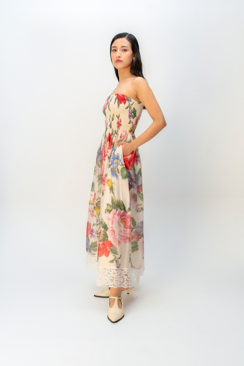 APRICOT VEIL DRESS mul dress by Ode to Odd in multi for women Worldwide