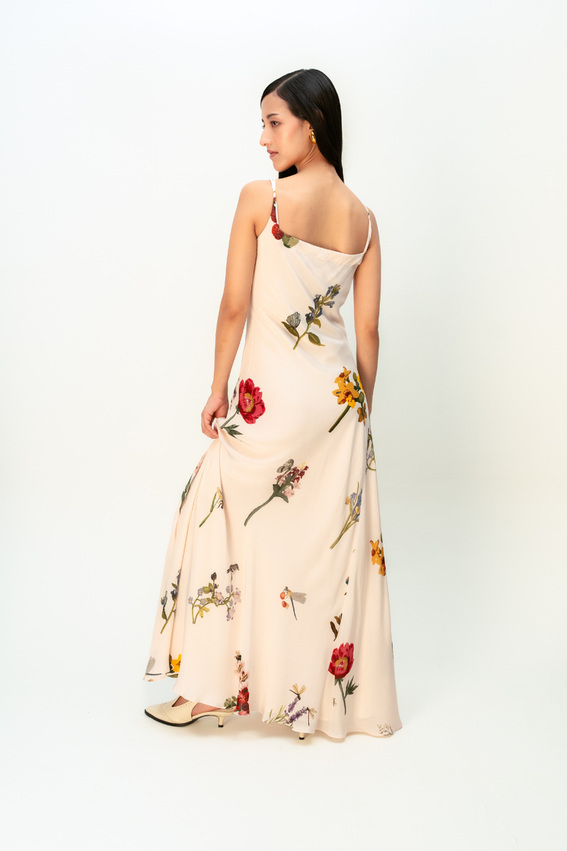 Dandelion Drift Dress crepe dress by Ode to Odd in blush pink for women Worldwide