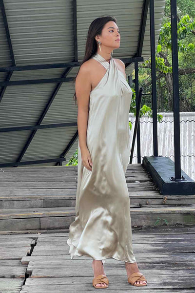 2022 MAXI DRESS - IVORY - M