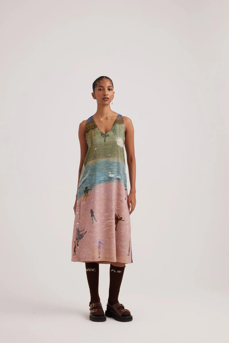 Zen Dress-Skater rayon by CORD for women Worldwide