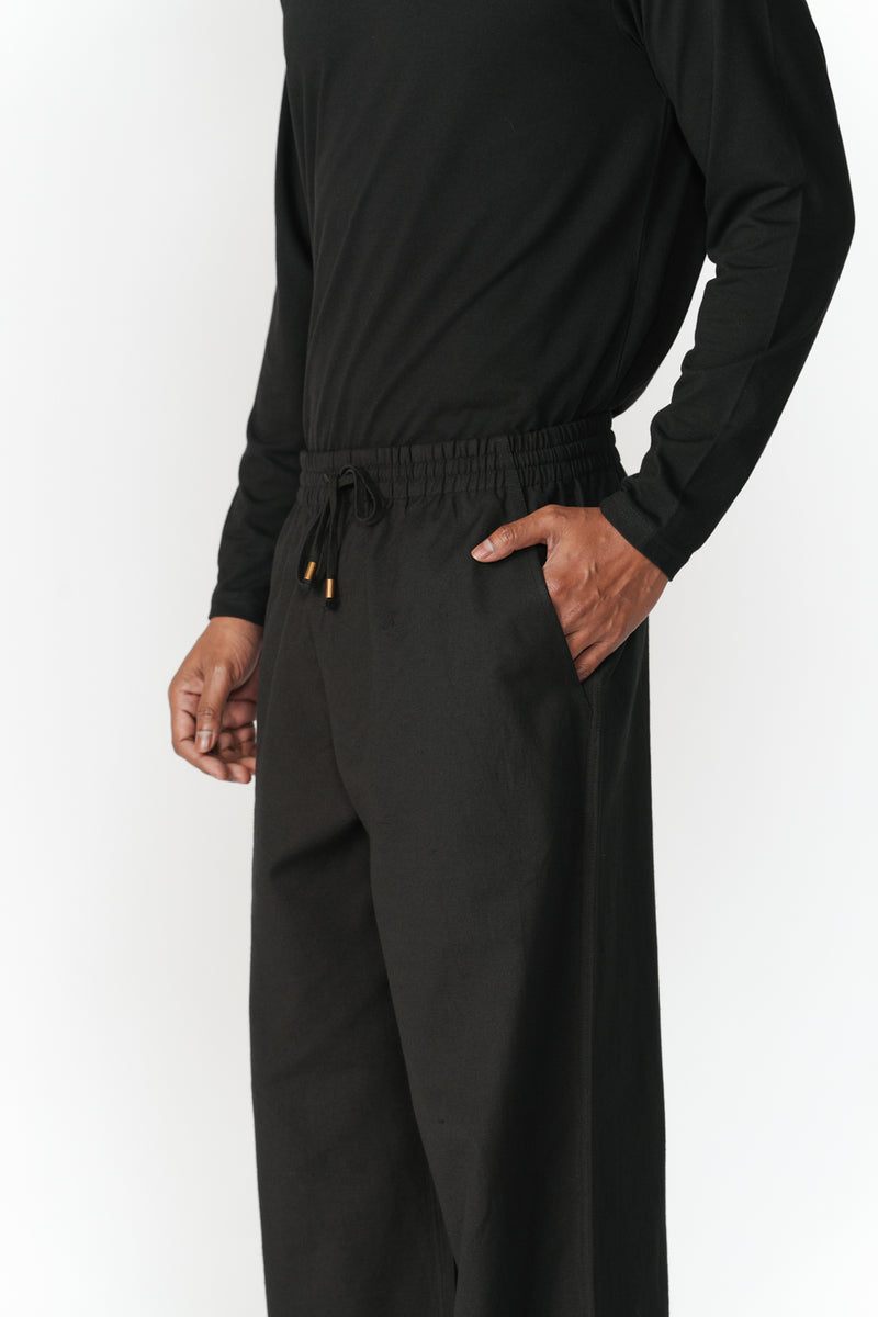 Ease Trousers pant/trouser by Turn Black in black for men Worldwide
