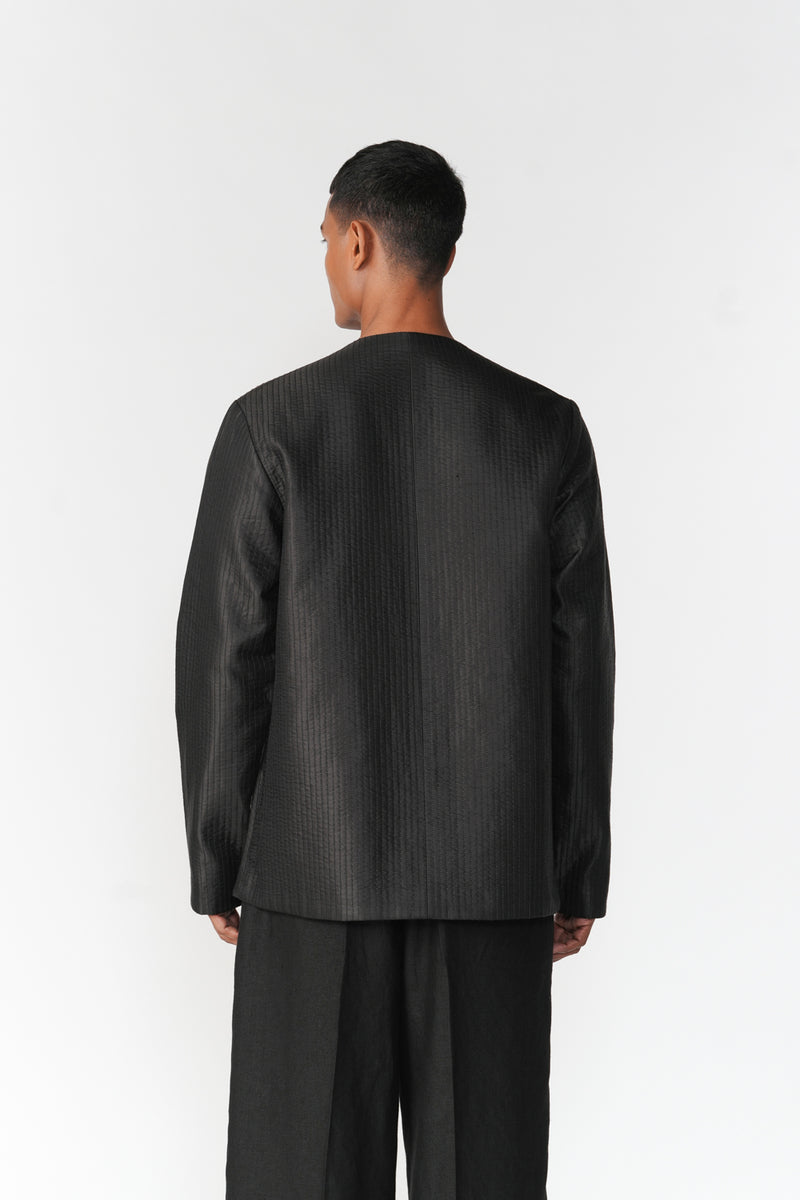 Short Mashru Jacket jacket/overlay by Turn Black in black for men Worldwide