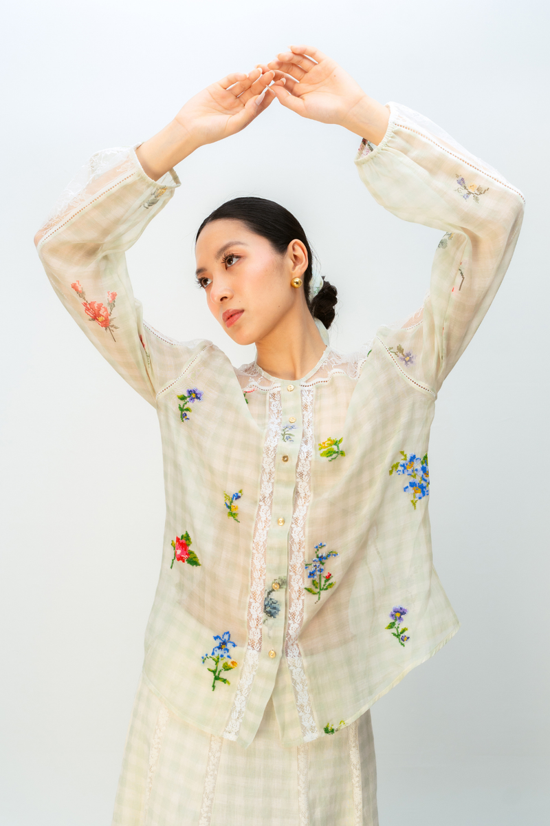 SUMMER SHIMMER SHIRT mul top/shirt by Ode to Odd in green for women Worldwide