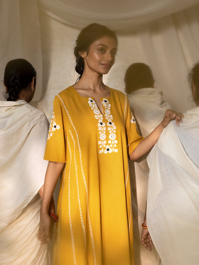 Laki Kurta-Mustard