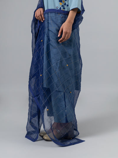 Sergi Dupatta-Dark blue