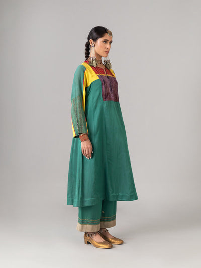 Panchranga Green Kurta