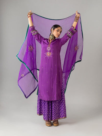 Jhelum Purple Kurta