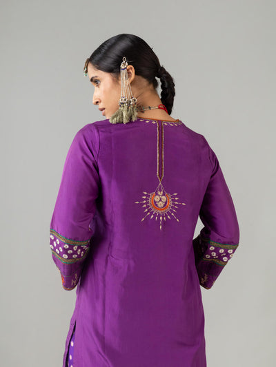 Jhelum Purple Kurta