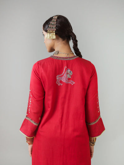 Chamba Red Kurta