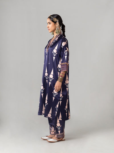 Nilak Indigo/Peach Kaftan