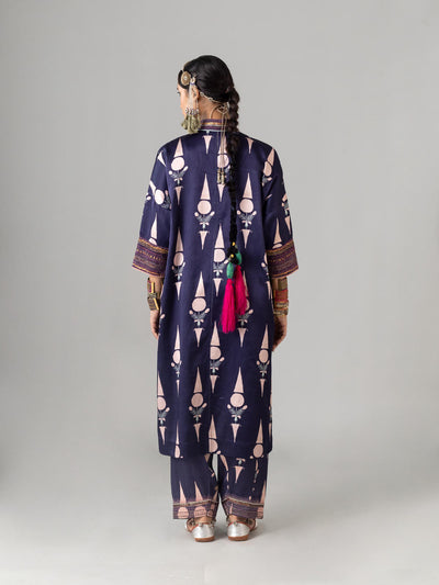 Nilak Indigo/Peach Kaftan