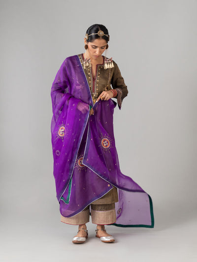 Akari Purple Dupatta