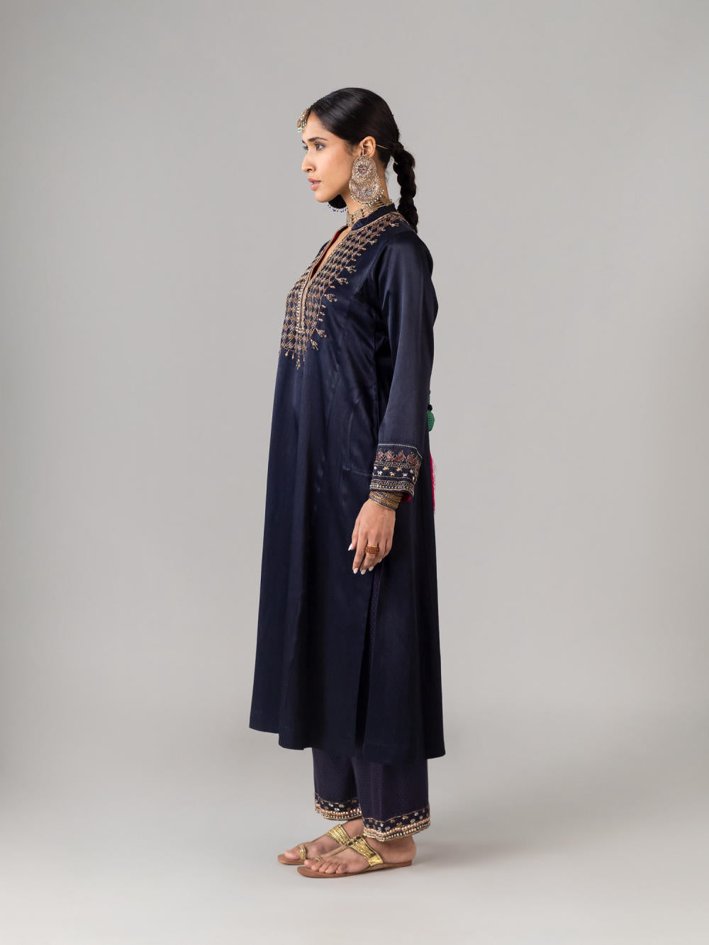 Hazara Indigo Kurta