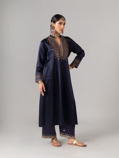 Hazara Indigo Kurta