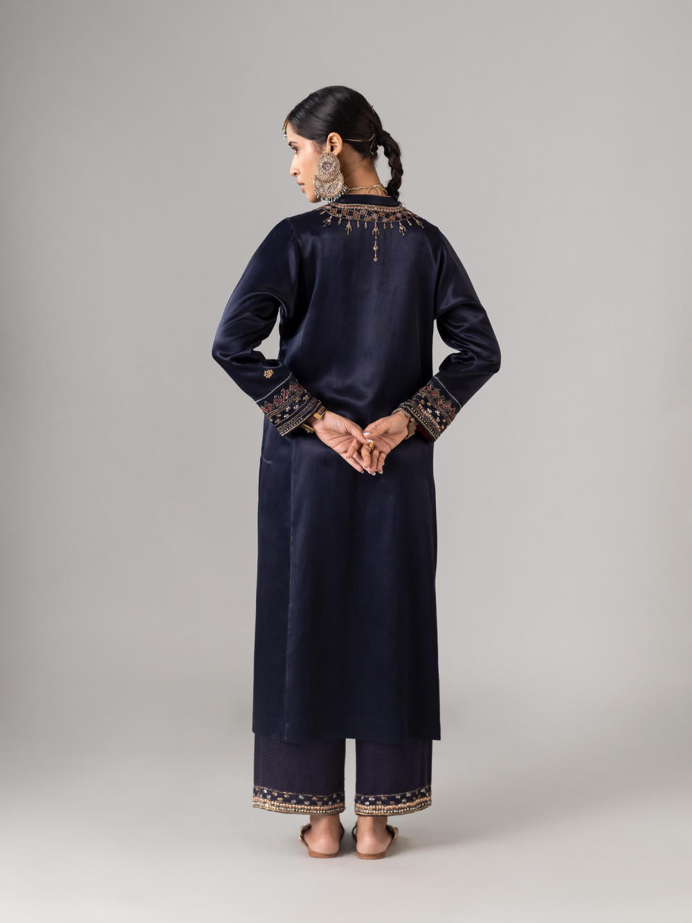 Hazara Indigo Kurta