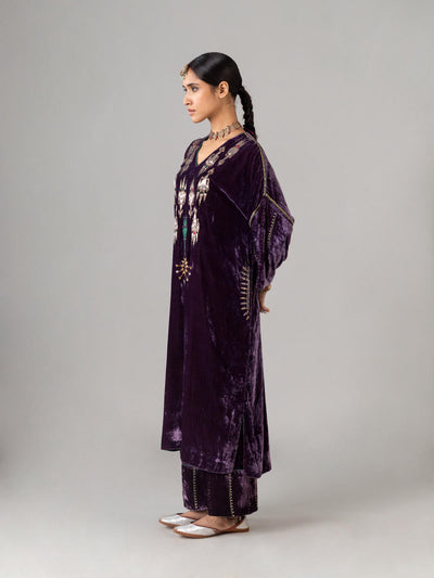 Sahiban Wine Kaftan