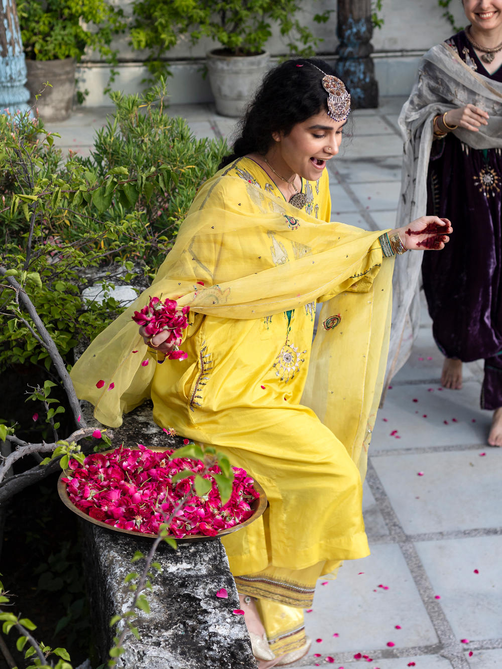 Bagha Yellow Kaftan