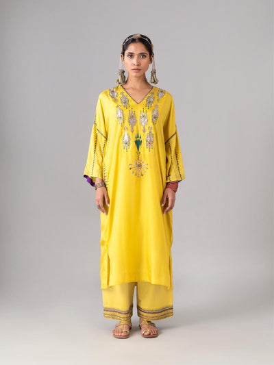 Bagha Yellow Kaftan