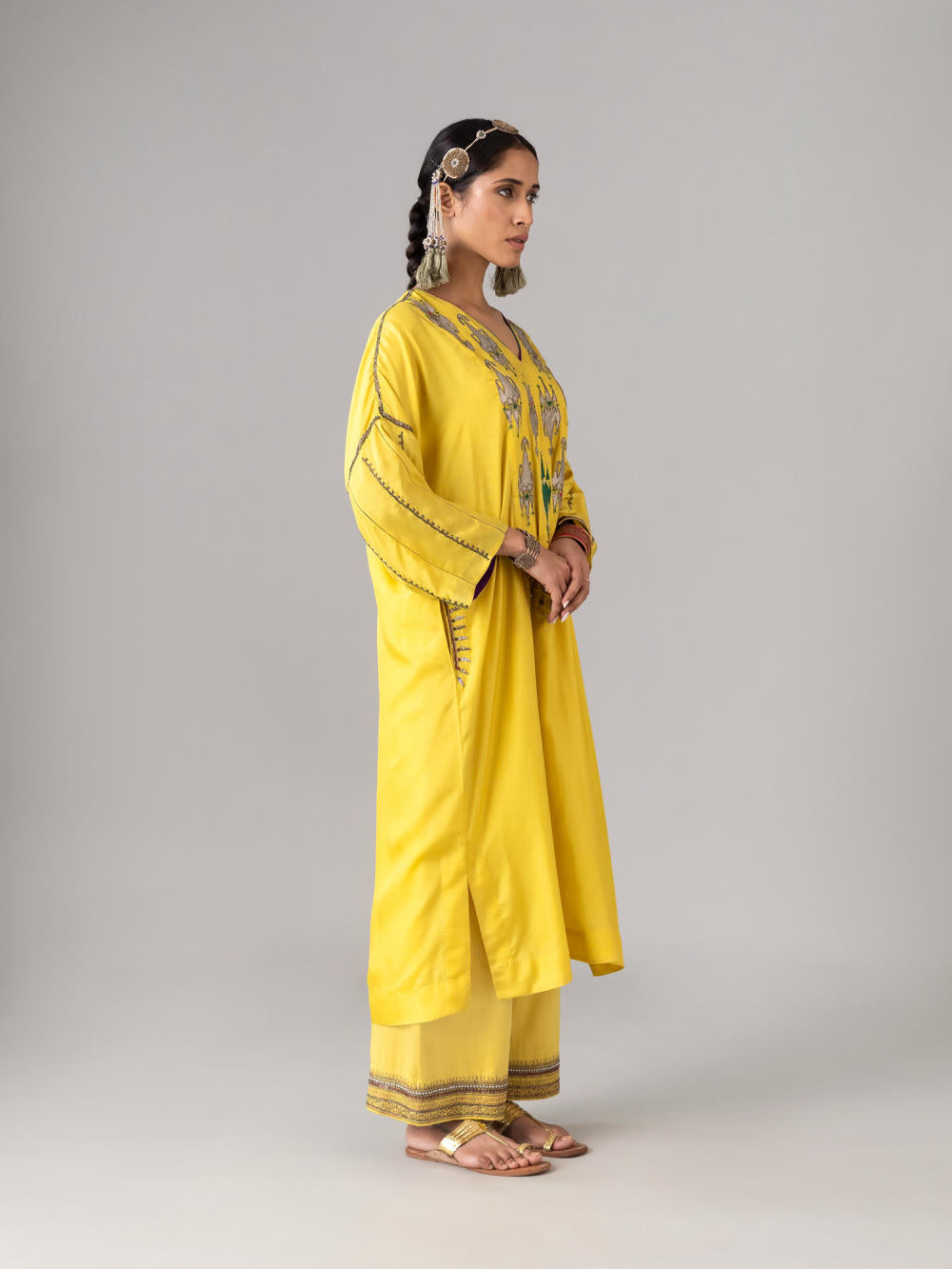 Bagha Yellow Kaftan