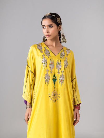 Bagha Yellow Kaftan