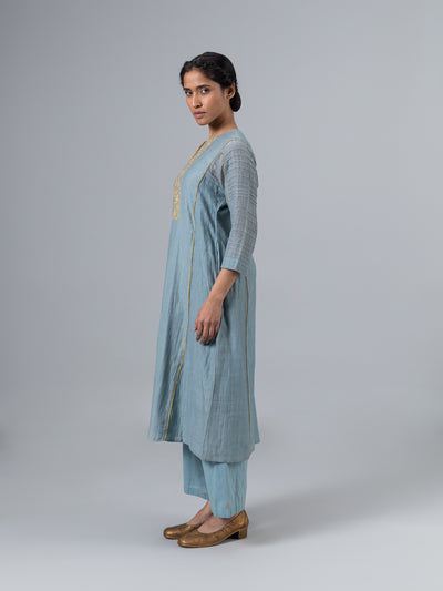 Foxi Kurta-Lt Blue