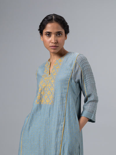 Foxi Kurta-Lt Blue