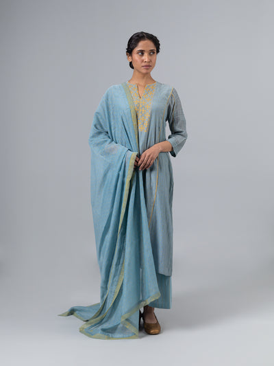 Foxi Kurta-Lt Blue