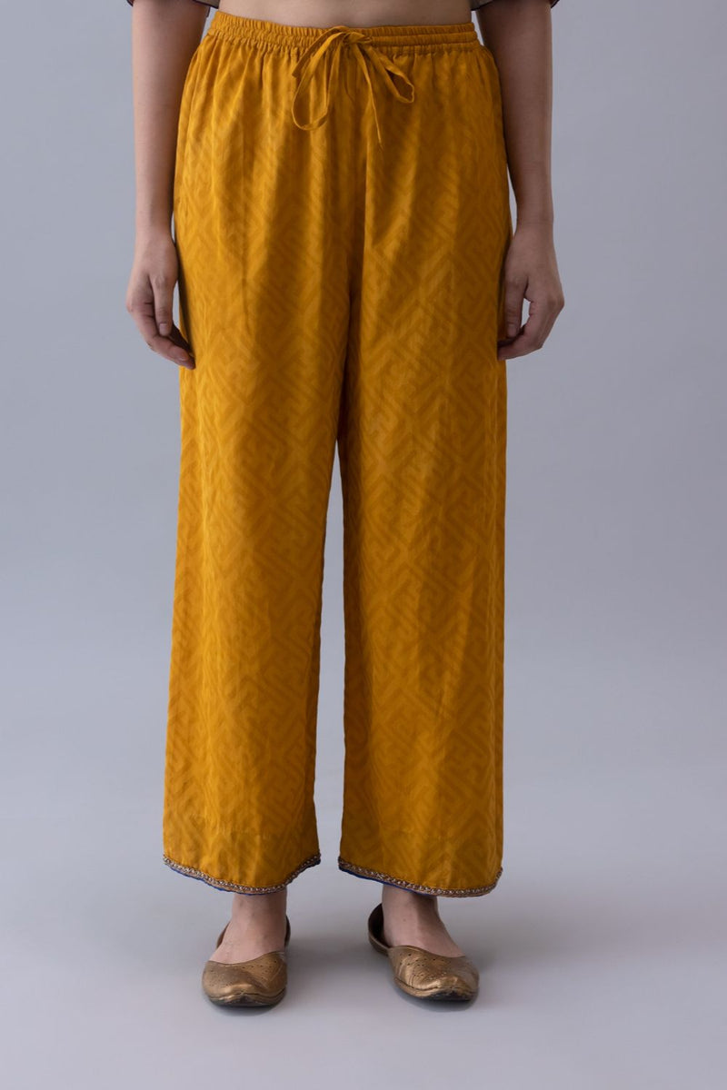 Chuba Pyjama-Yellow by Shades of India in yellow color for women Worldwide