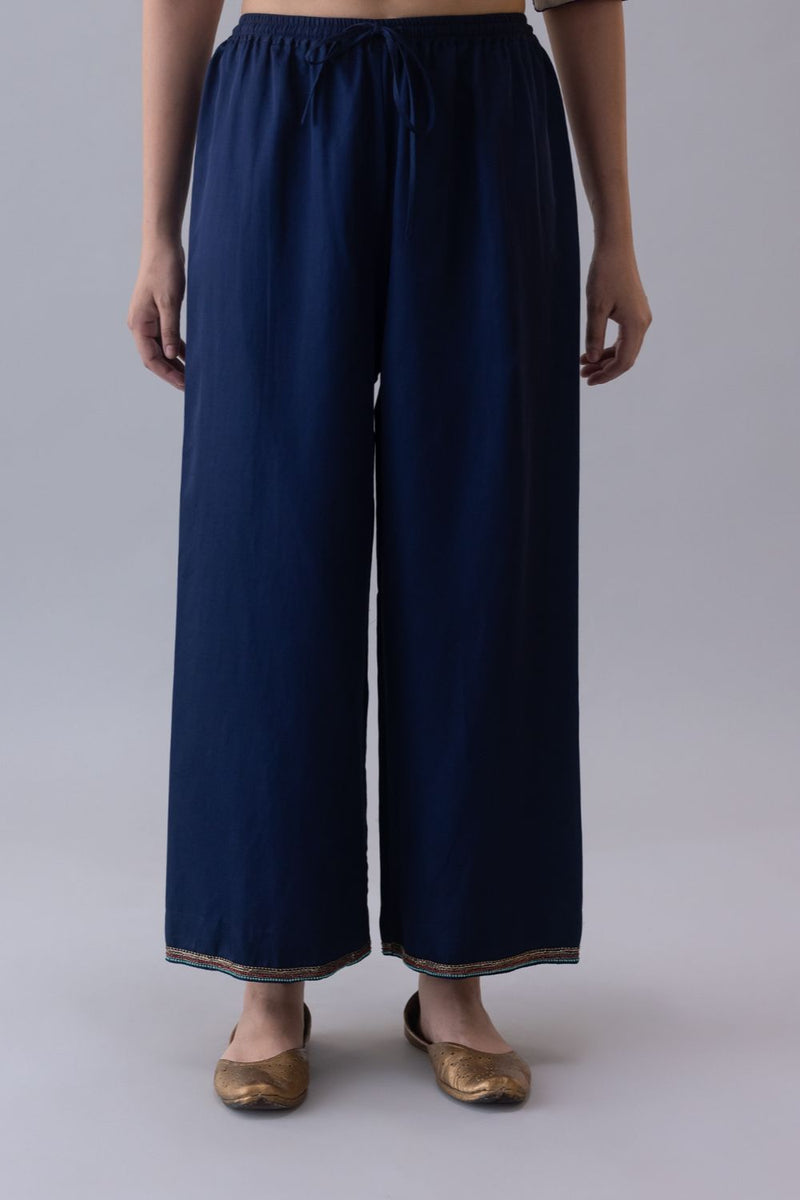 Lhamo Pyjama-Indigo by Shades of India for women Worldwide