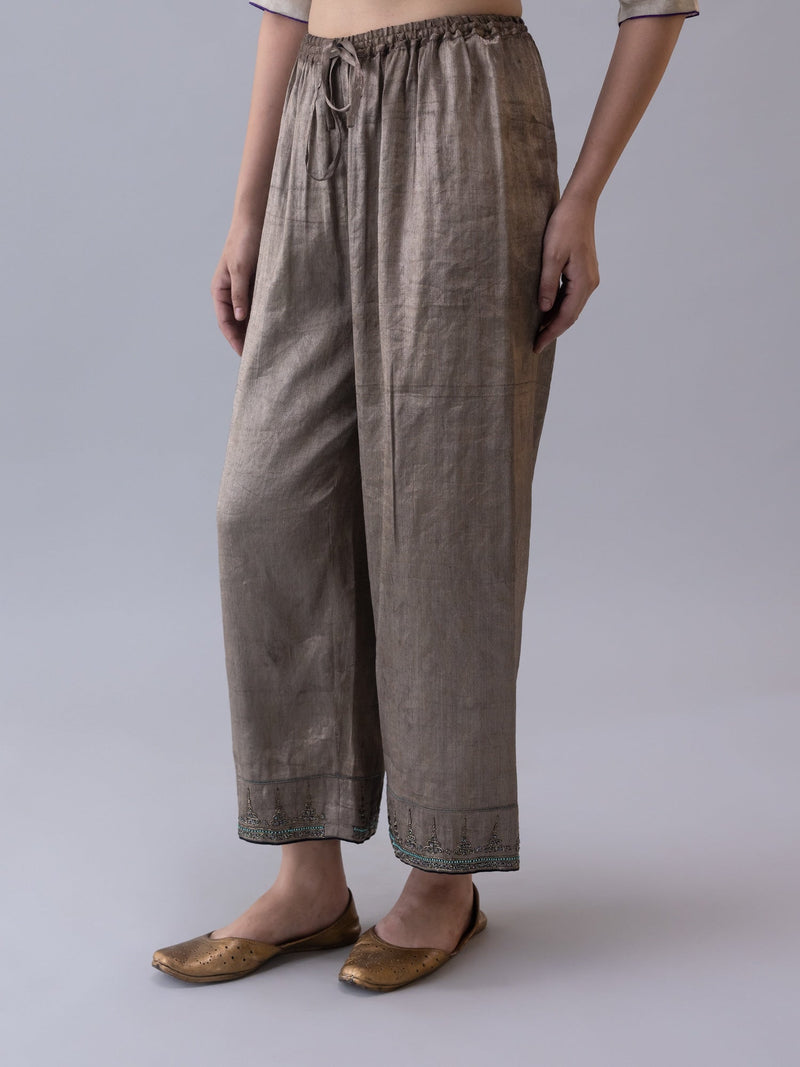 Rinpoche Pyjama-Metallic tissue by Shades of India for women Worldwide