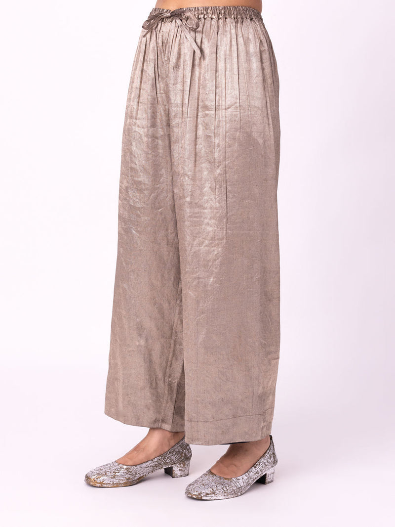Kimaya Pyjama tissue pyjama/salwar by Shades of India in yellow for women Worldwide