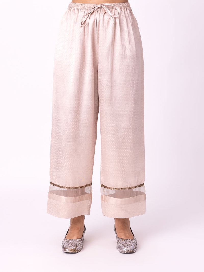 Zareen Pyjama mushroo pyjama/salwar by Shades of India in beige for women Worldwide