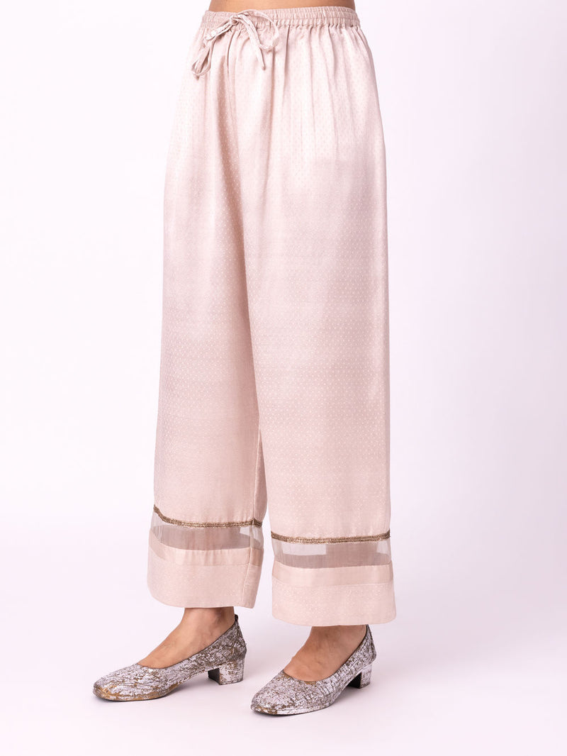 Zareen Pyjama mushroo pyjama/salwar by Shades of India in beige for women Worldwide