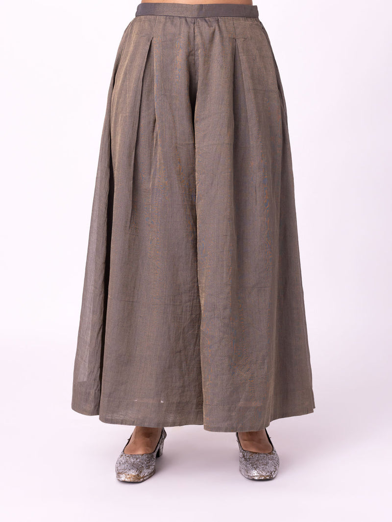Riwaayat Sharara tissue pyjama/salwar by Shades of India in black for women Worldwide