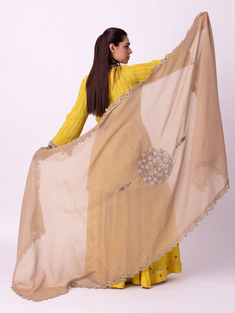 Viyana Dupatta tissue dupatta by Shades of India in grey for women Worldwide