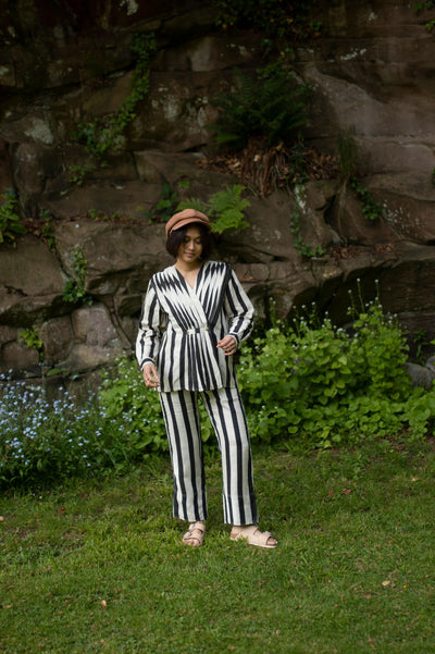 Florence Top-Black Stripes