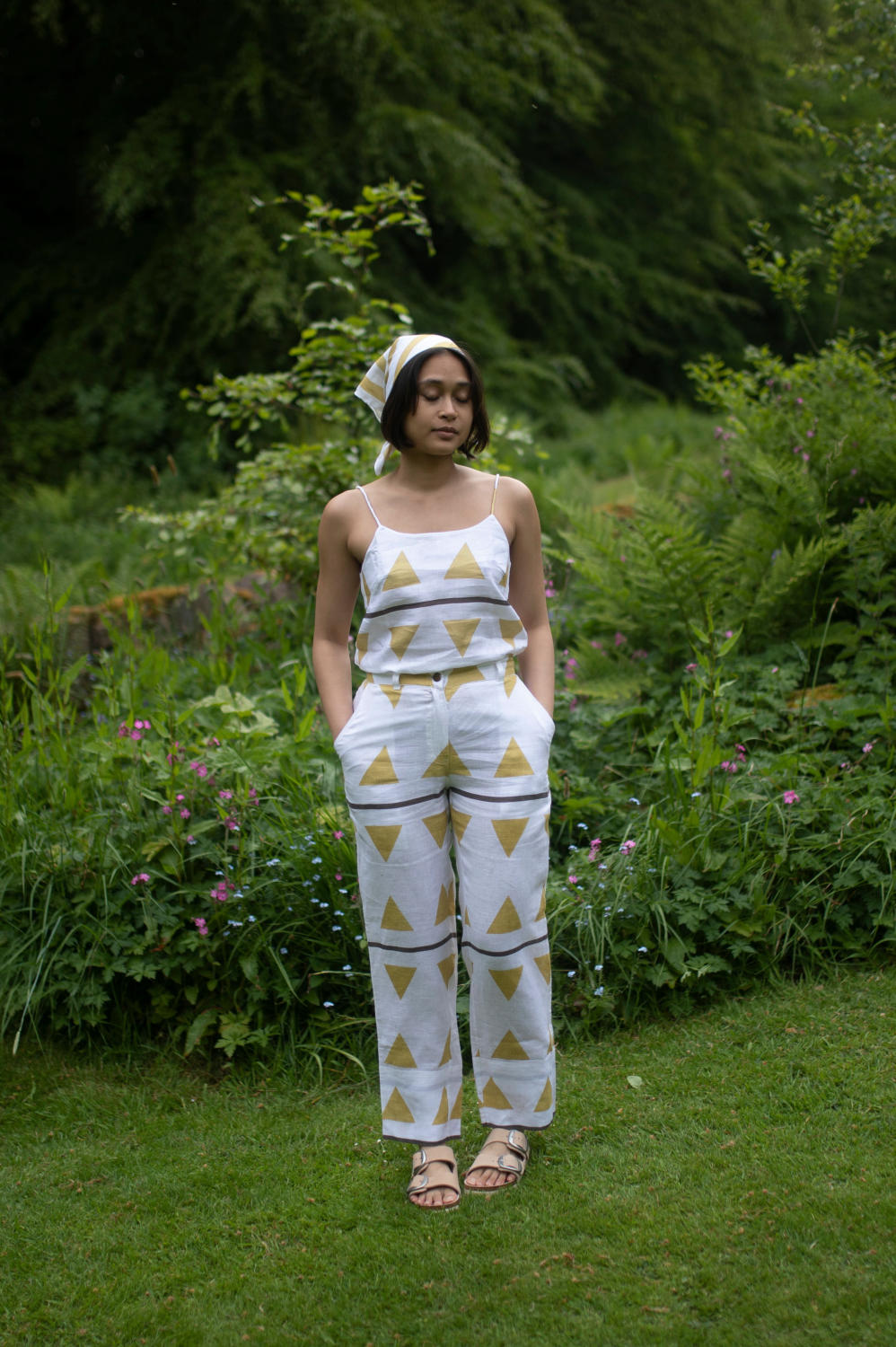 Serenity Pants-Yellow Tribal