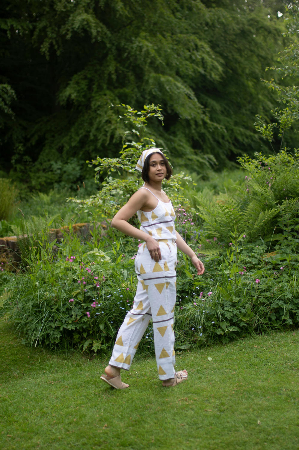 Serenity Pants-Yellow Tribal