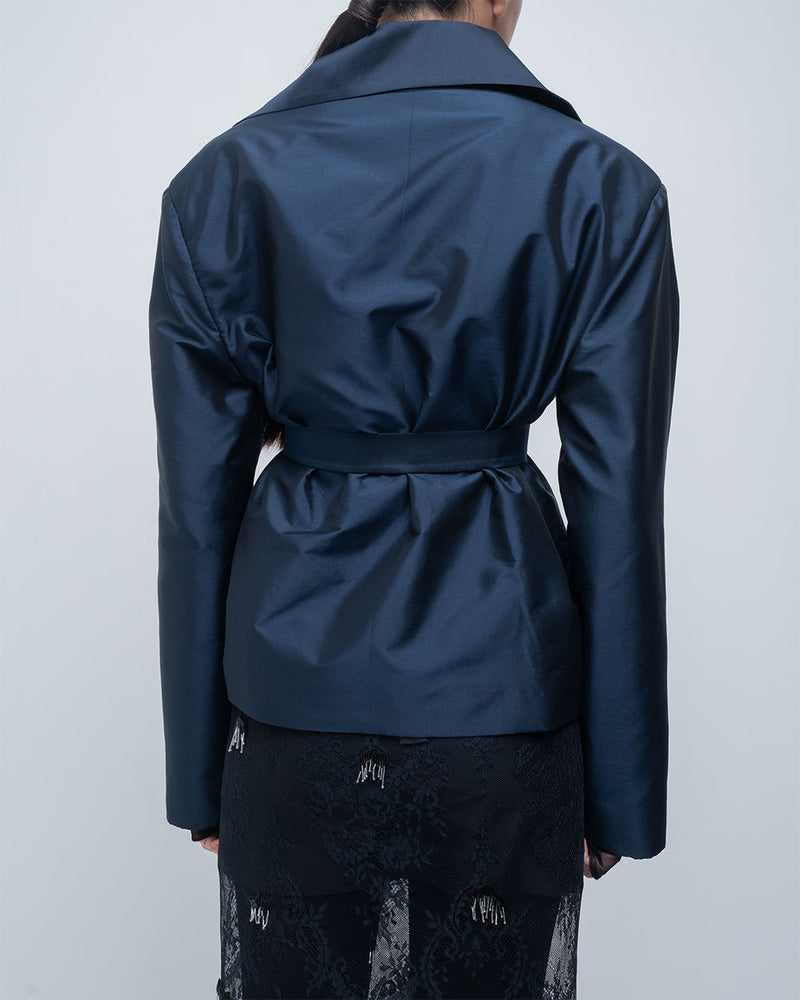 Zelie Jacket viscose jacket/overlay by Leh Studios in blue for women Worldwide