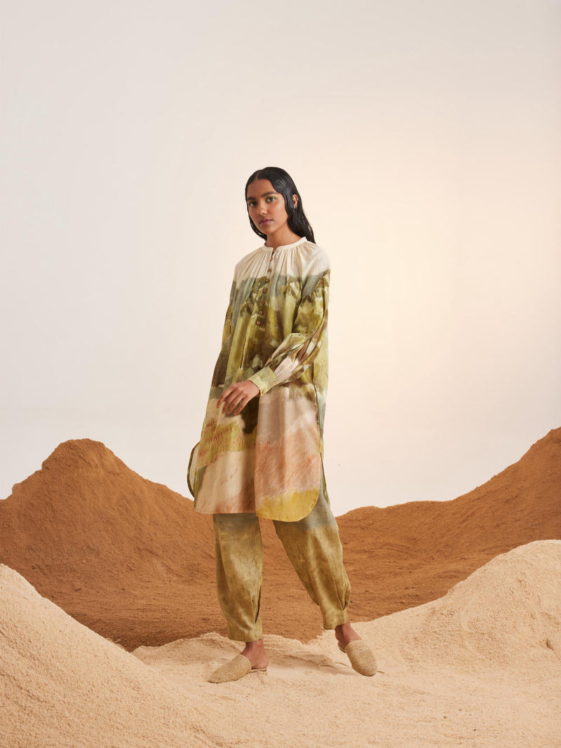 Essential Long Tunic Set-Dale cotton Co-ord Set by CORD for women Worldwide