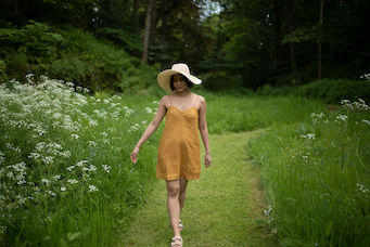 California Slip Dress -Mustard Yellow